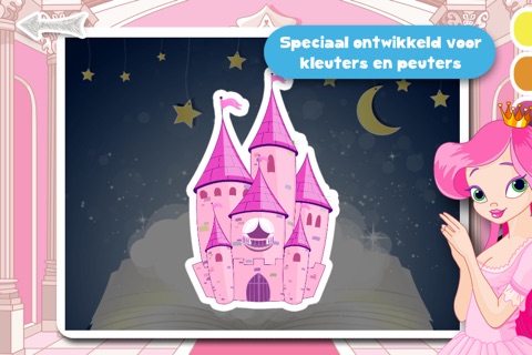 Free Kids Puzzle Teach me Tracing & Counting with Princesses: discover pink pony’s, fairy tales and the magical princess screenshot 2