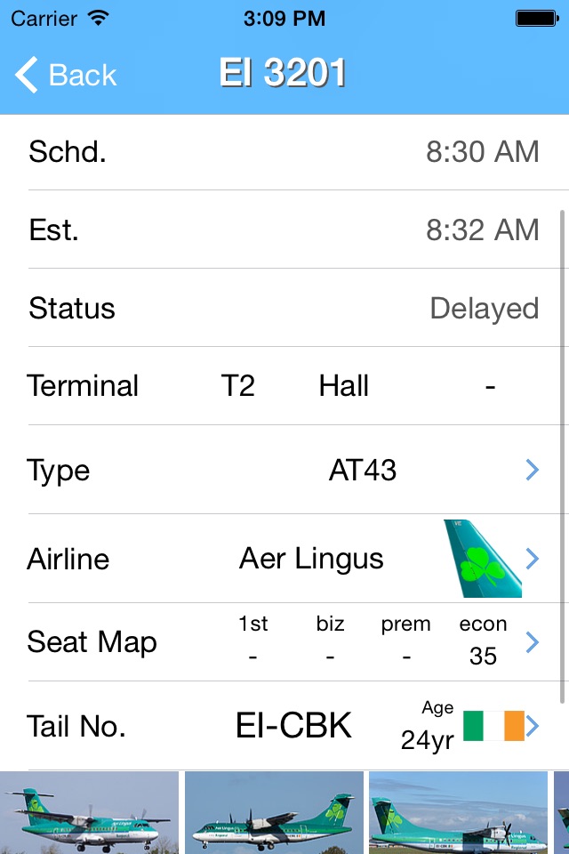 Dublin Airport - iPlane Ireland Flight Information screenshot 2