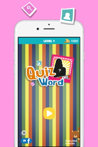 Quiz Word Asian Actress Version - All About Guess Fan Trivia Game Free screenshot 4