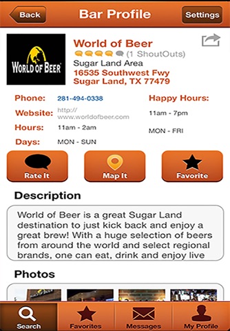 ShoutOut! Your Mobile Bar & Nightclub Directory screenshot 4