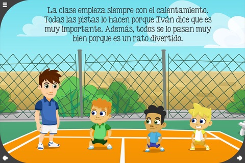 Los valores del deporte - Paula, Mario y la clase de tenis screenshot 2