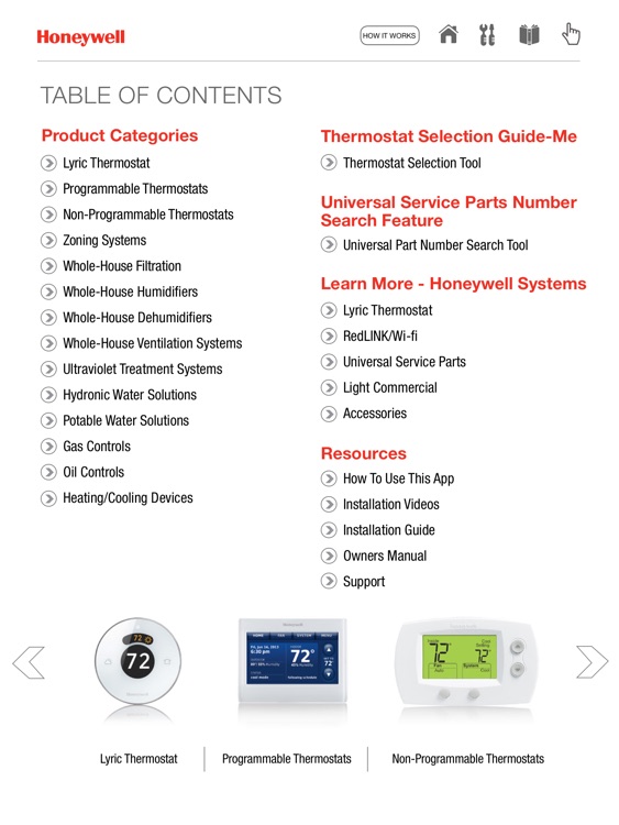 Honeywell Residential Product Guide