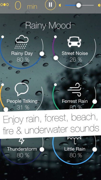 Relax App - Thunderstorm, Beach, Forest & Rain Nature Sounds for Sleep or Power Nap