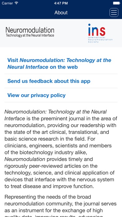 Neuromodulation: Tech... screenshot1