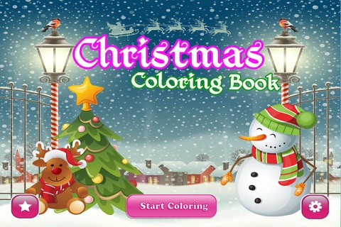 Christmas Coloring Book for Preschool - Santa , Rudolph and Frosty FREE screenshot 2