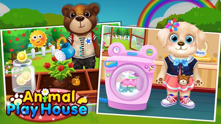 Kitty & Puppy Party House! - Animal Pet Kids Games screenshot-3
