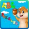 Free classic jigsaw puzzle game with cute animals, help kids to learn alphabet while solving puzzles