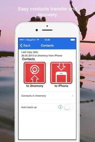 2memory lite – contacts transfer, backup, recover and download any media data screenshot 3
