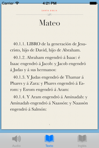 Santa Biblia Audio - Reina Valera en Español screenshot 2
