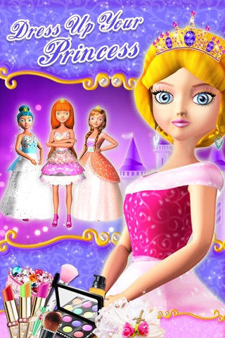 Princess Salon 3D - Girls Summer Party Makeup & Latest Fashion Dress Up Game screenshot 4