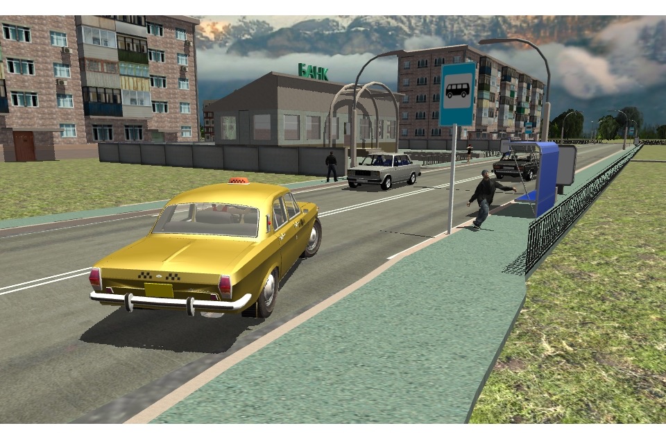 Russian Taxi Simulator 3D screenshot 2