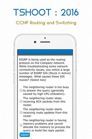300-135: CCNP TSHOOT - Certification App screenshot 2