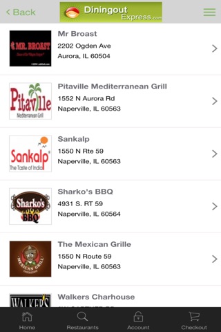 Diningout Express Restaurant Delivery Service screenshot 2
