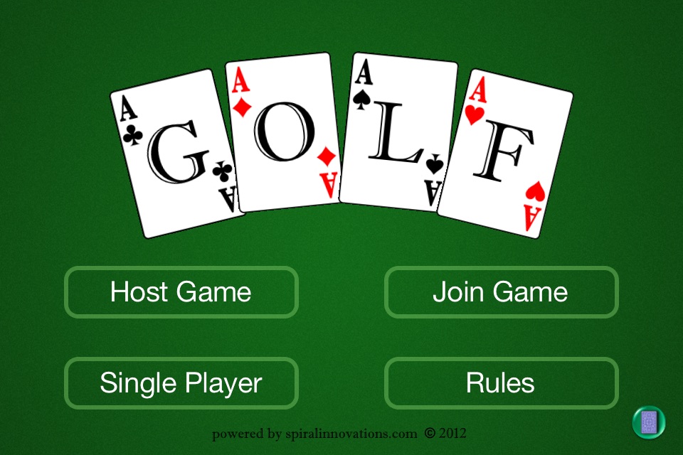 Golf Card Game HD screenshot 3