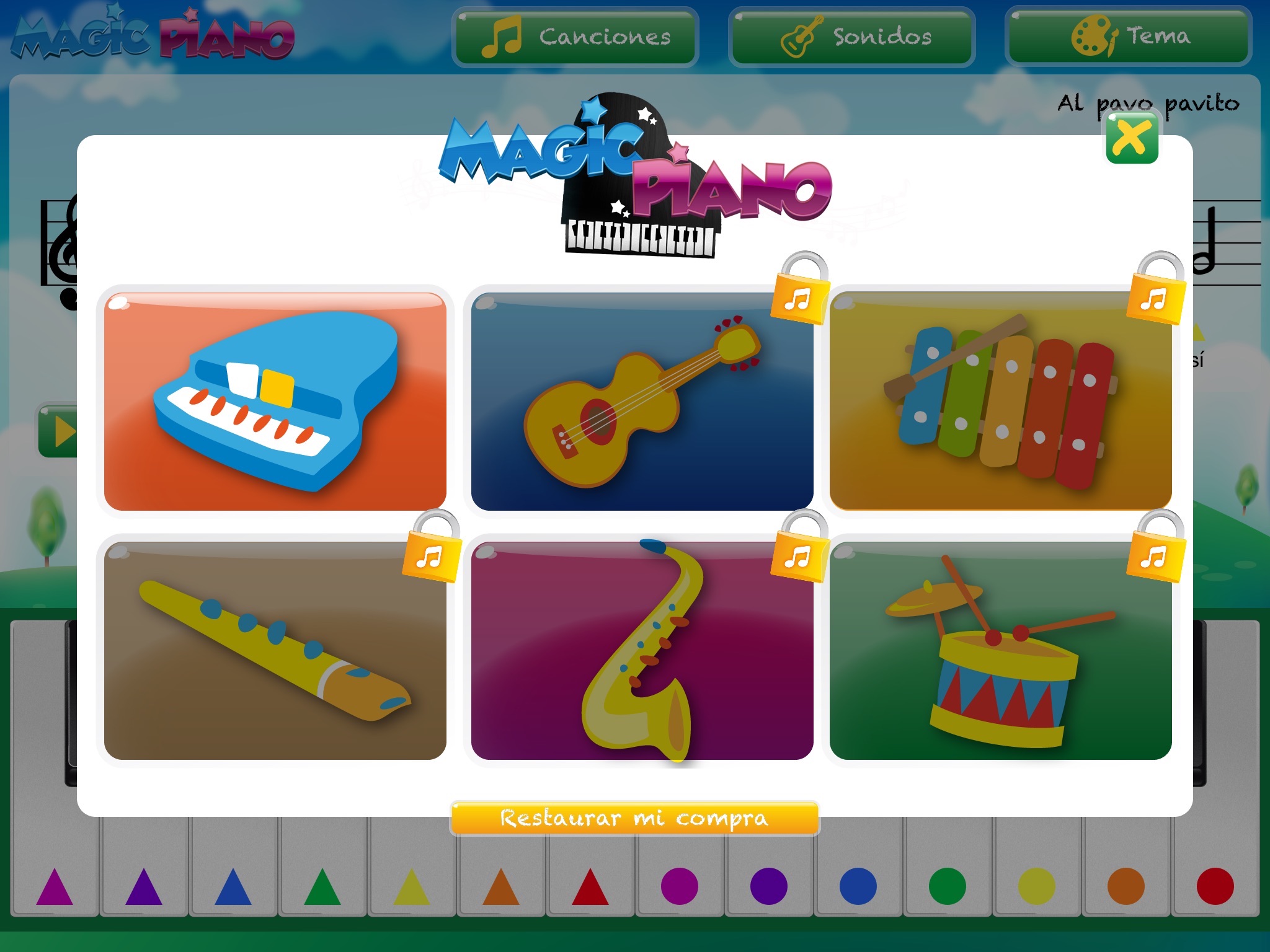 Color Piano: Music theory for kids from 5 [Free] screenshot 2