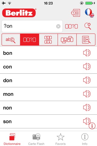 English <-> French Berlitz Mini Talking Dictionary screenshot 2