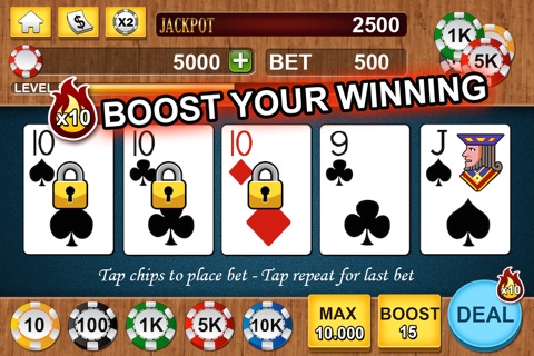 Video Poker * Aces and Faces screenshot 3