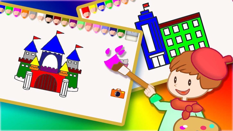 Coloring Book 8 - Making the buildings colorful