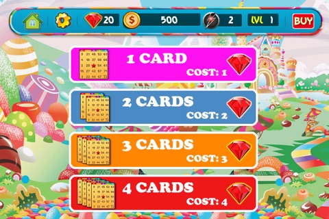 ` A Candy World  Bingo Parlor - Sweet And Tart Daubing With Power-Ups screenshot 3
