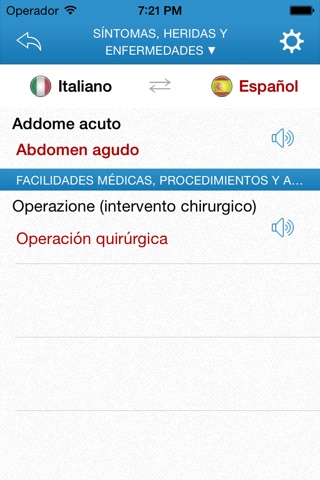 Diccionario médico para viajeros español-italiano screenshot 4