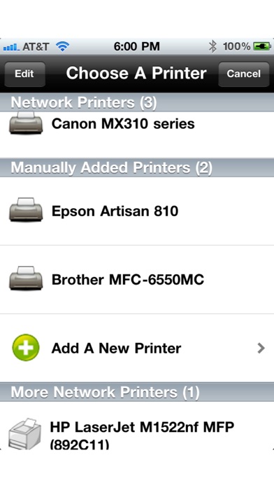 Printing for iPhone Screenshot 1