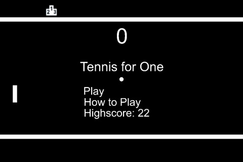 Tennis for 1 screenshot 3