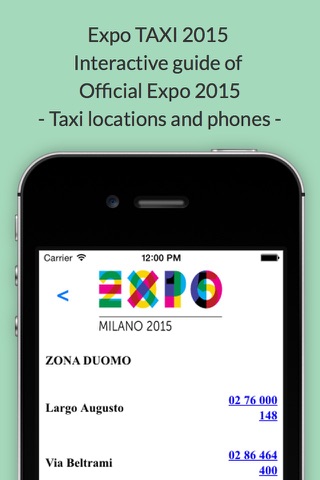 EXPO 2015 - Find a Taxi screenshot 3