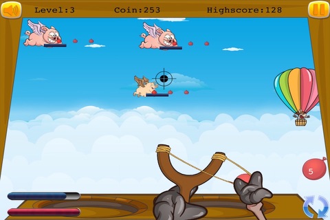 Donkey Slingshot Revenge - Flying Pigs Chase Mania screenshot 3