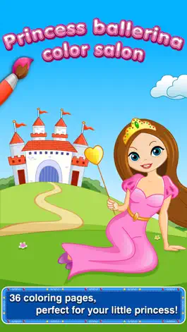 Game screenshot Princess Fairy Ballerina Color Salon: Fun Ballet Dancers Princesses Fairies Coloring Book for Kids and Girls mod apk