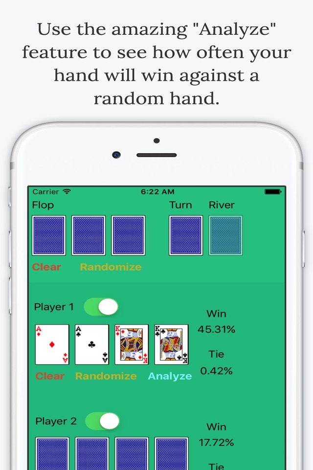 Omaha Poker Calculator - Calculate Odds and Chances % to Win screenshot 2