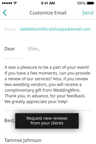 WeddingWire Review Manager for Pros screenshot 3