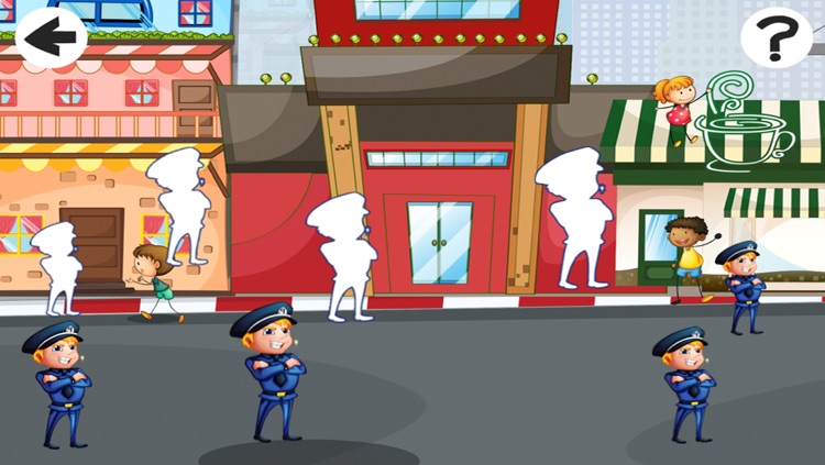 A Police Station Education-al Kid-s Game-s with Colour-s and Puzzle Task-s