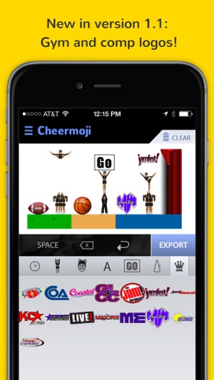 Cheermoji - cheerleading emojis for cheerleaders to build ti(圖2)-速報App