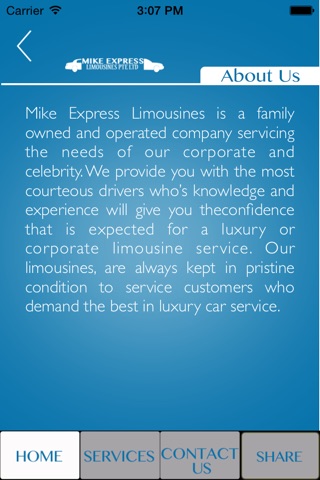 Mike Express Limousines screenshot 2