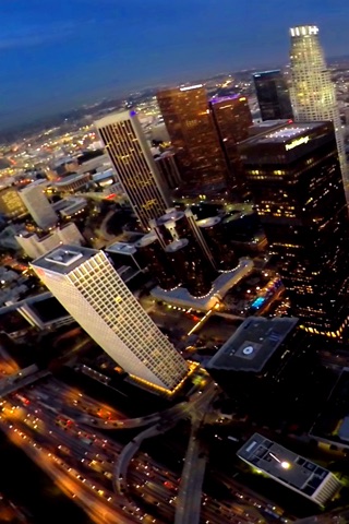 VR Virtual Reality Helicopter Flight Los Angeles by Night screenshot 4
