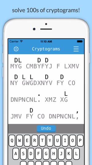 Cryptograms - Word Puzzles for Brain Tra