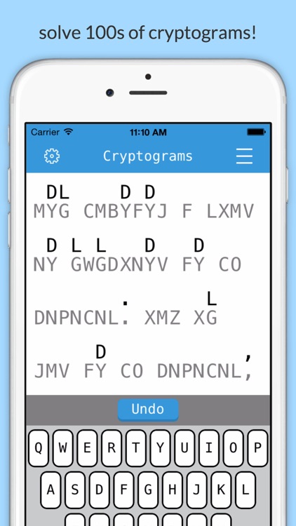 Cryptograms - Word Puzzles for Brain Training screenshot-0