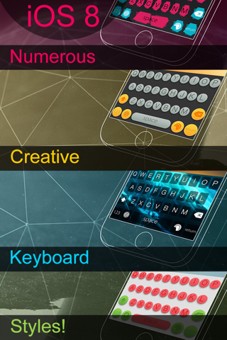 Color Keyboard HD for iOS 8 screenshot 2
