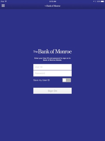 Bank of Monroe Mobile for iPad screenshot 2