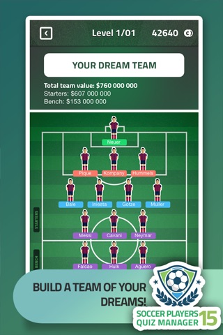 Soccer Players 15 Quiz Manager – guess the football stars and build top eleven fantasy team screenshot 3