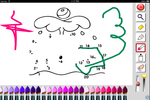 Colorings and drawing by dots screenshot 2