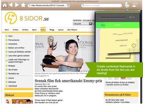 LINGOAL HD - eBok- och webbläsare för att lära svenska screenshot 3