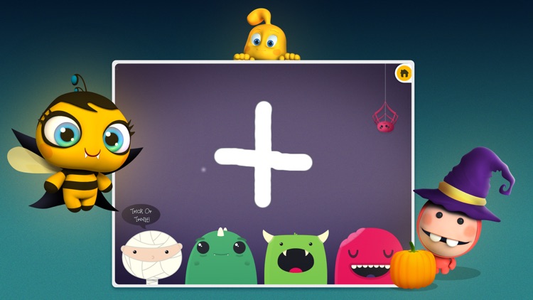 Monster Trace: Creepy Crawly Numbers and Math Symbol Tracing for spooky kids screenshot-3