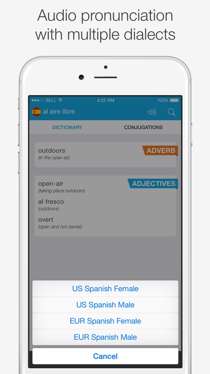 Translations: Spanish - English Dictionary screenshot-3
