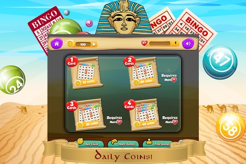 King Tut Bingo PRO - Bingohall Shootout screenshot 2