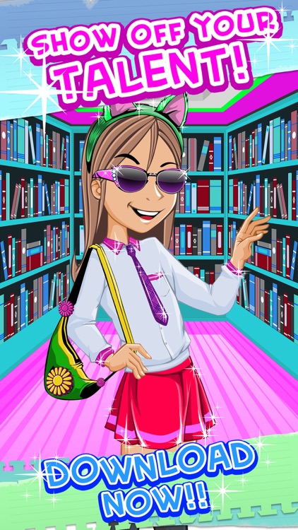Izzy And Friends Girl Fashion Story- Sparkles High School Uniform Glam Dress Up Free Game screenshot-3