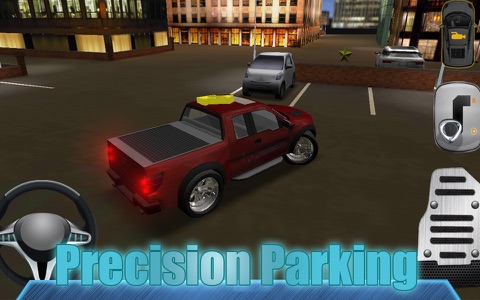 Night cars city parking 3D screenshot 4