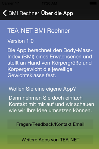 TEA-NET BMI Rechner screenshot 4