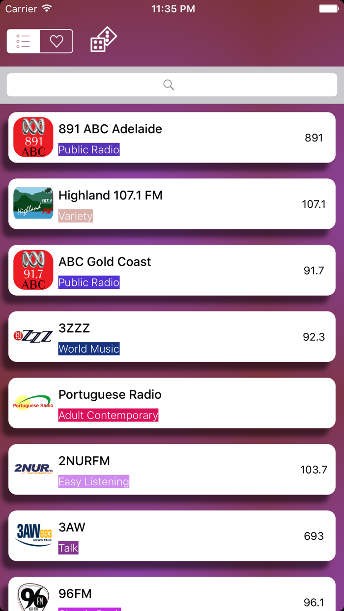 Australia Radios Radio Aussie FM - Include ABC Classic, Nova FM, triple j, SBS Radio