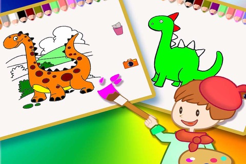 ABC Coloring Book 7 about Dinosaur - Designed for kids in Preschool or Kindergarden screenshot 2